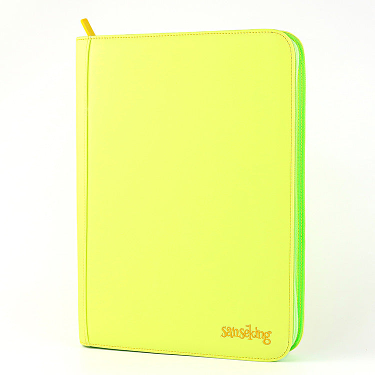Glow in the Dark Zip-up Side-loading Card Binder
