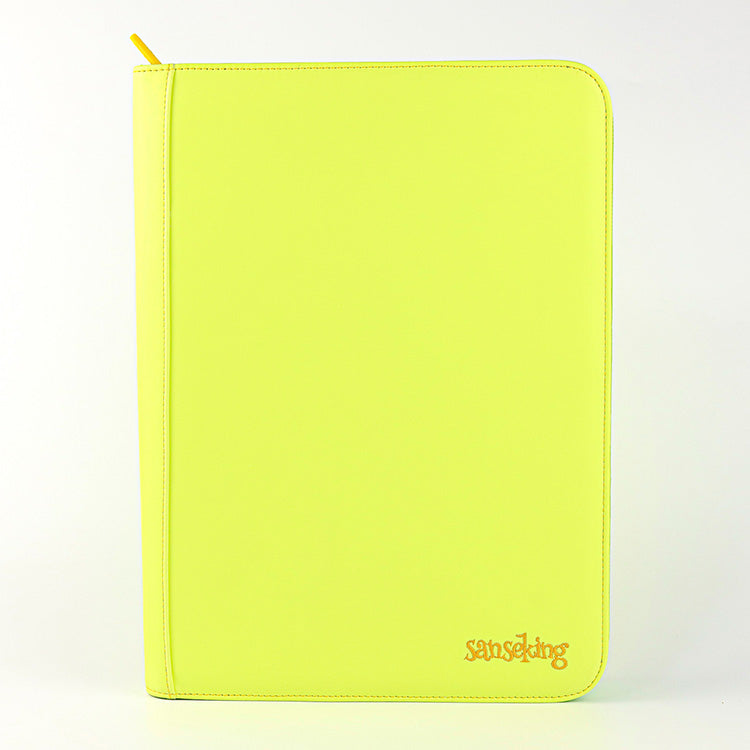 Glow in the Dark Zip-up Side-loading Card Binder