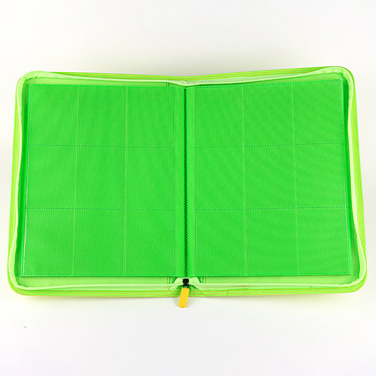 Glow in the Dark Zip-up Side-loading Card Binder