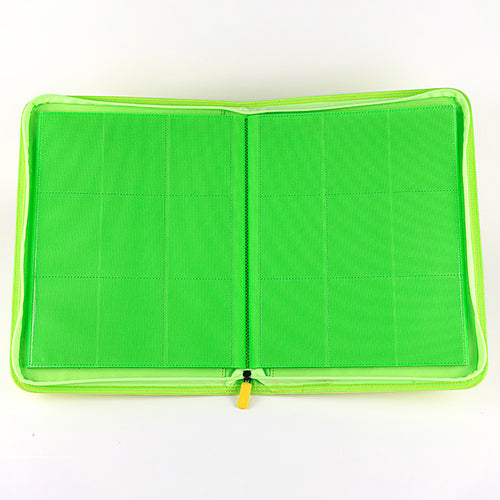 Glow in the Dark Zip-up Side-loading Card Binder