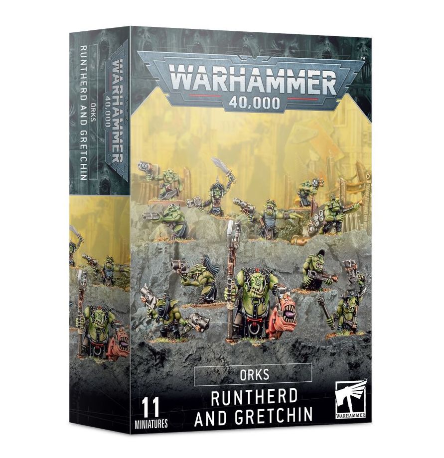 Warhammer40k Orks: Runtherd And Gretchin