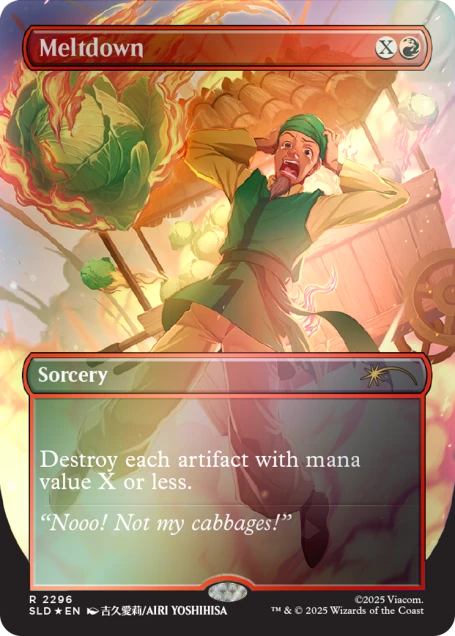 Magic the Gathering Secret Lair Drop - MY CABBAGES! (Rainbow Foil Edition)